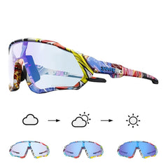 KAPVOE Prescription Photochromic Cycling Sports Glasses 9048