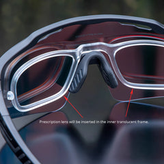KAPVOE Prescription Photochromic Cycling Sports Glasses X75