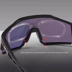 KAPVOE Prescription Photochromic Cycling Sports Glasses 9022