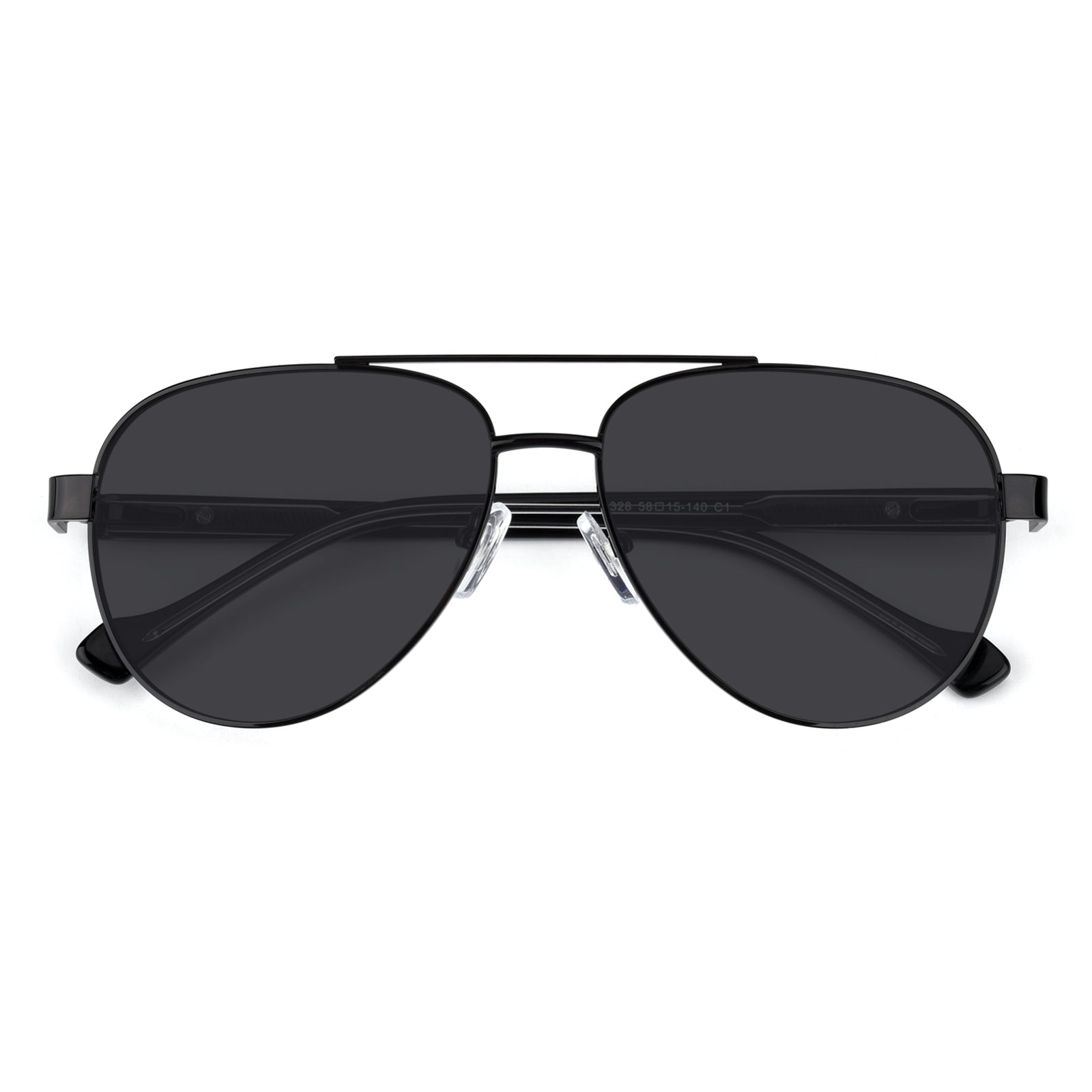 Le Specs 1502109 Drop Top Black Frame Black Lens Aviator Sunglasses 59-18-126 Women main image 3