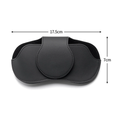 Magnetic PU Leather Car Sun Visor Glasses Holder Clip