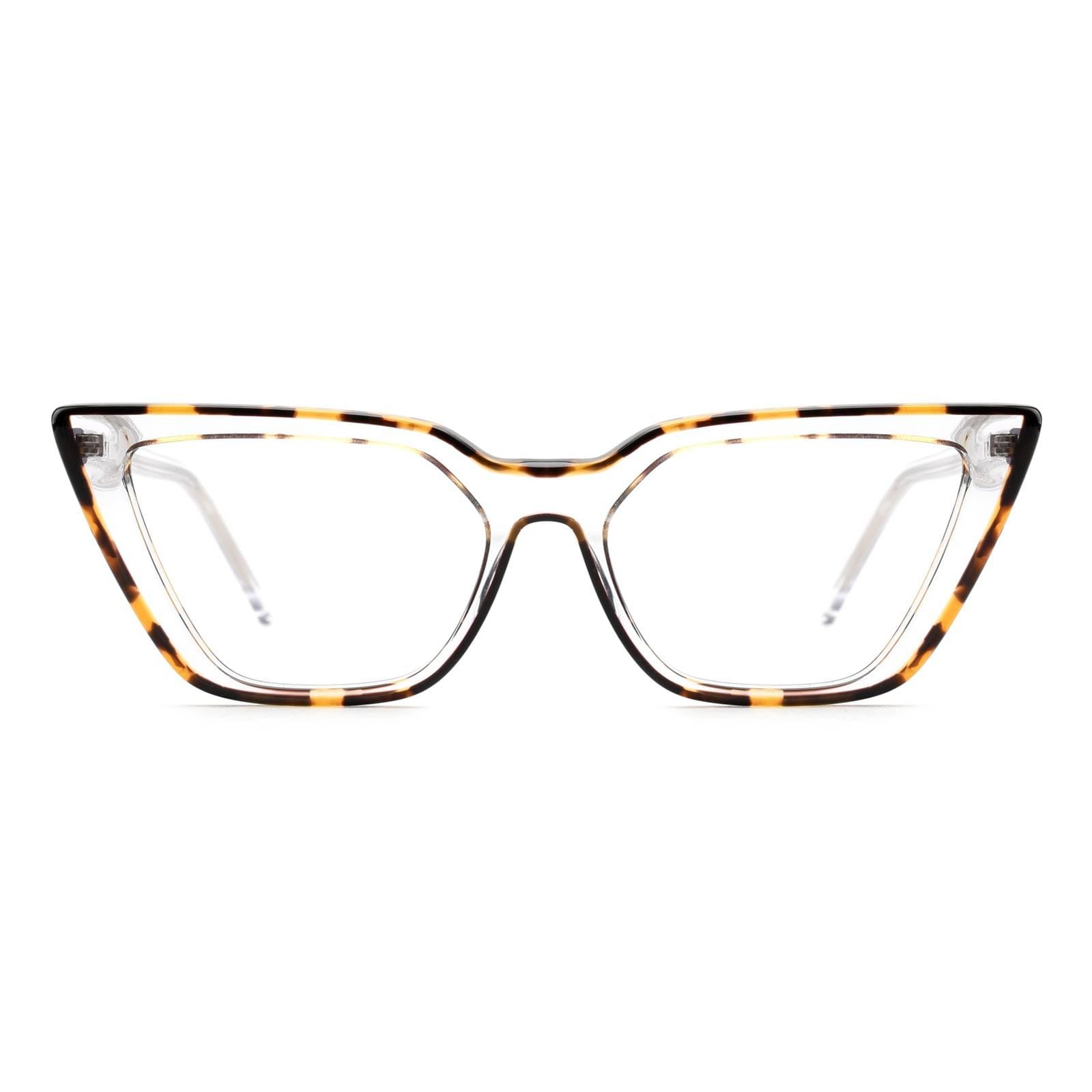 Lois Cat Eyeglasses in Black Sllac