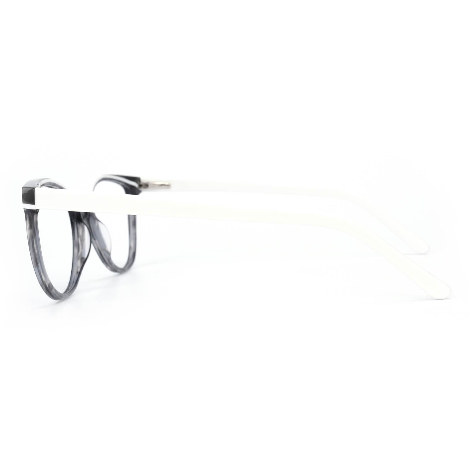 Newbee Fashion IG Unisex Clear Lens Glasses - Translucent Frame, No Logo, Spring Hinge, Non-Polarized - View #11